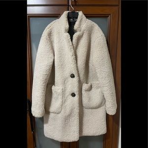 Banana Republic teddy bear coat- size medium. Lined and in excellent condition